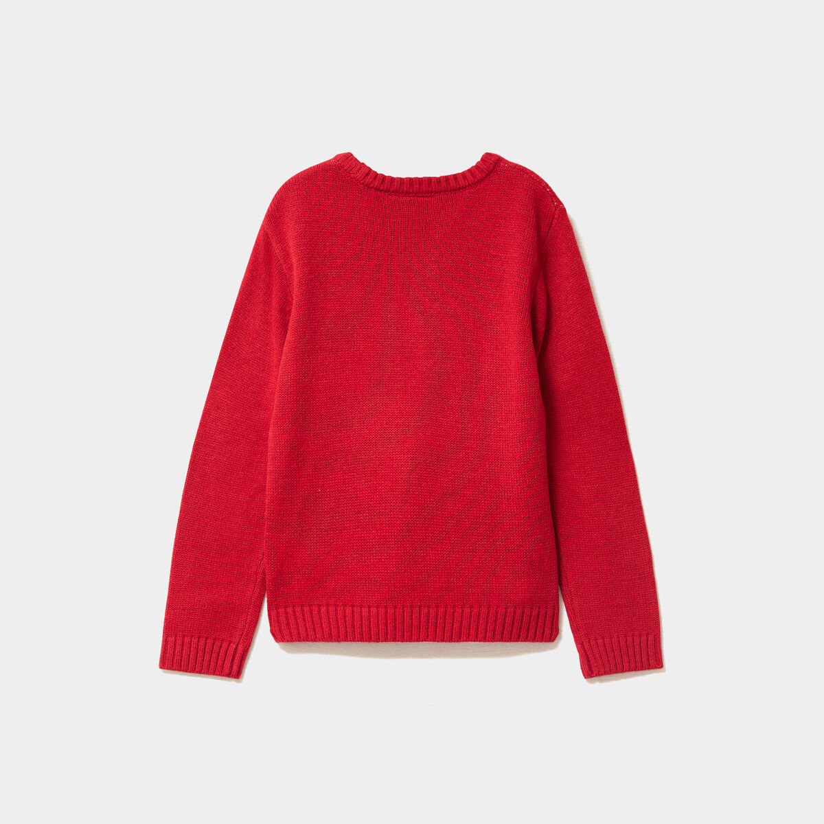 Pull de No&euml;l manches longues Stitch rouge fille
