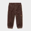 Pantalon cargo effet velours c&ocirc;tel&eacute; marron fonc&eacute; b&eacute;b&eacute; gar&ccedil;on