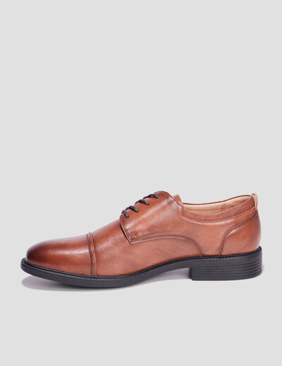 Derbies lacées marron homme