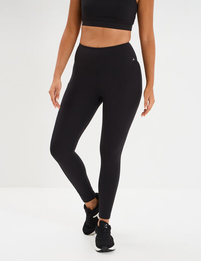Legging de sport taille haute noir femme
