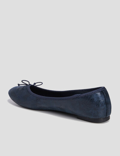 Ballerines irisées bleu femme