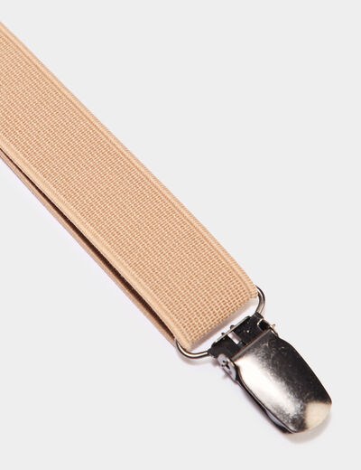 Bretelles élastiquées sable mixte