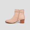 Bottines à détails tressés sable femme