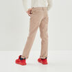 Pantalon regular avec poches sable garçon
