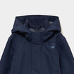 Coupe-vent imperm&eacute;able &agrave; capuche bleu marine gar&ccedil;on