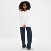 Sweat zippé à capuche Creeks Original blanc femme