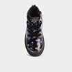 Boots crant&eacute;es &agrave; lacets noir fille
