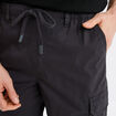 Pantalon cargo slim coton gris fonc&eacute; homme