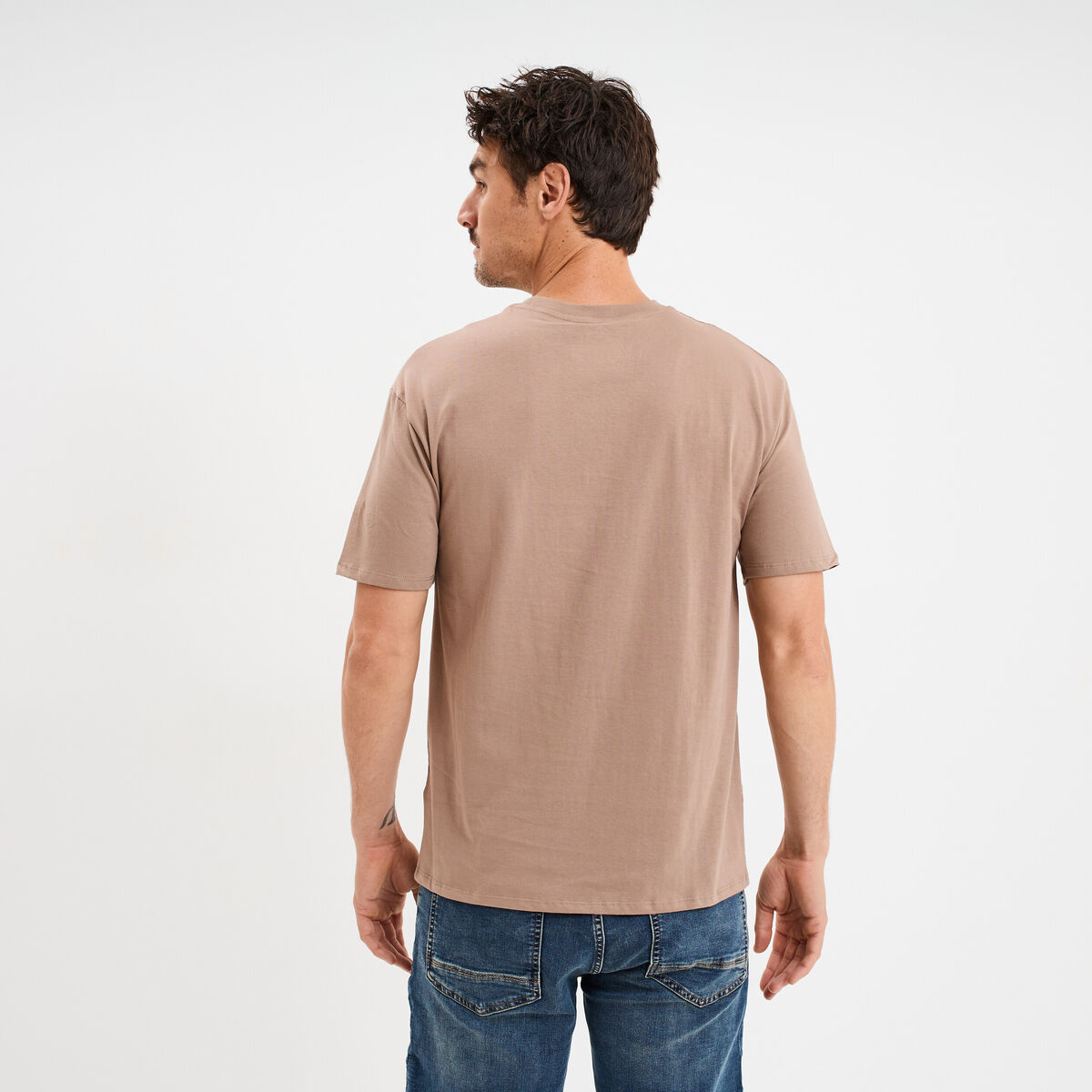 T-shirt manches courtes Jurassic Park marron homme