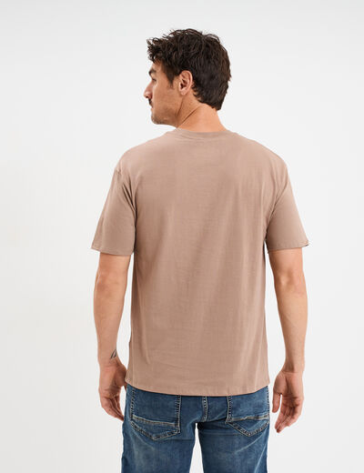 T-shirt manches courtes Jurassic Park marron homme