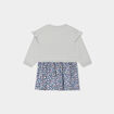 Robe effet 2-en-1 manches longues Creeks vert canard bébé fille