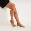 Lot 2 paires mi-bas beige femme