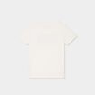 T-shirt col rond manches courtes coton ivoire fille