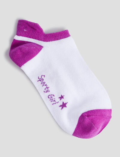 Lot 5 paires chaussettes blanc fille