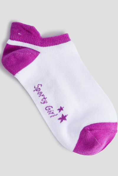 Lot 5 paires chaussettes blanc fille