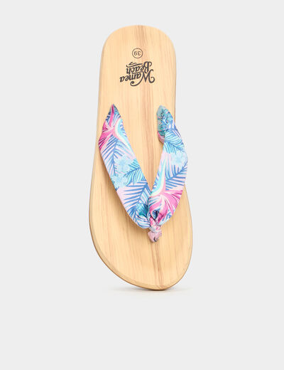 Tongs de plage multicolore femme
