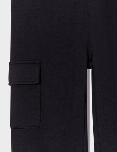 Pantalon de jogging cargo noir garçon
