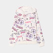 Sweat zippé à capuche beige fille