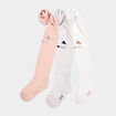 Lot 3 collants opaques coton multicolore b&eacute;b&eacute; fille