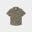 Chemise manches courtes vert kaki garçon