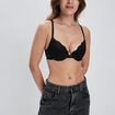 Soutien-gorge en dentelle ampliforme noir femme
