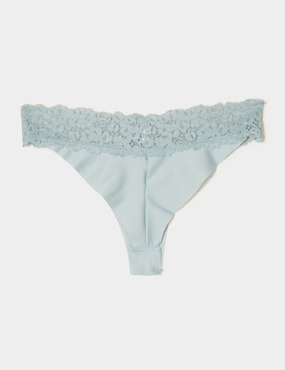 Lot 2 tangas micro sans couture vert clair femme