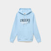 Sweat hoodie 1 poche et capuche bleu clair homme