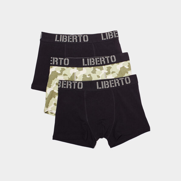 lot 3 boxers coton liberto vert kaki homme Lot 3 boxers coton Liberto vert kaki homme