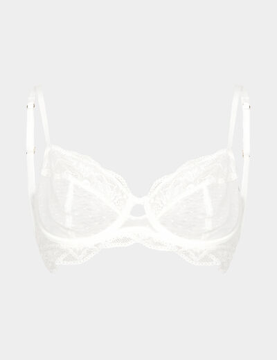 Soutien-gorge emboîtant dentelle blanc femme