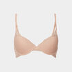 Soutien-gorge corbeille paddé dentelle couleur argent femme