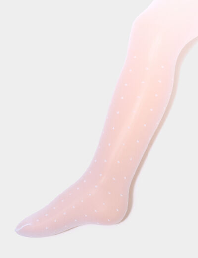 Lot 2 collants opaques blanc b&eacute;b&eacute; fille