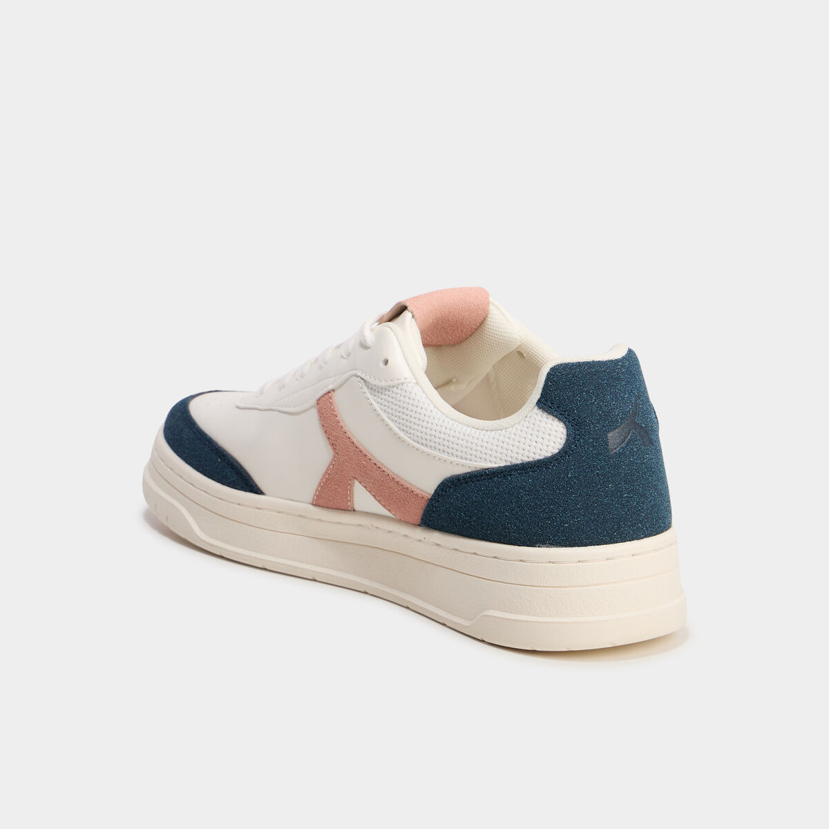 Tennis basses &agrave; lacets bleu femme