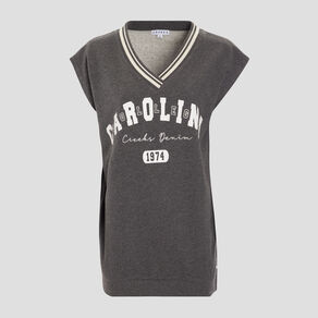 sweat long sans manches creeks gris fonce femme Sweat long sans manches Creeks gris foncé femme