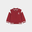 Gilet zippé col teddy Creeks rouge foncé bébé garçon