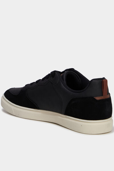 Baskets &agrave; lacets noir homme