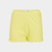 Bas de pyjama short vert fluo femme