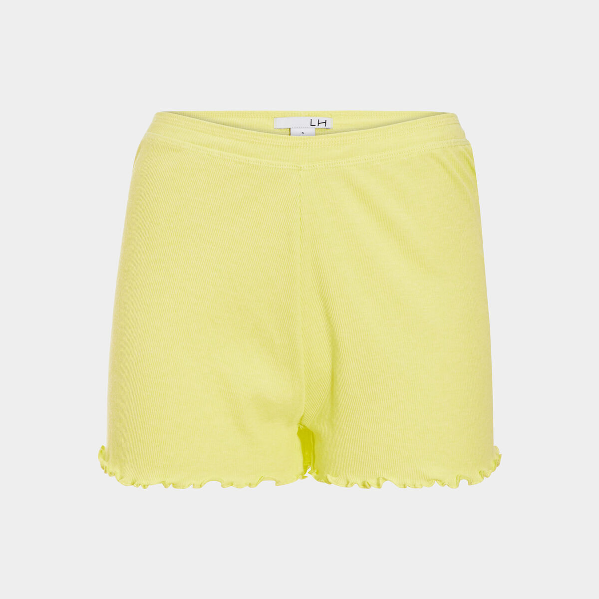 Bas de pyjama short vert fluo femme