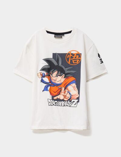T-shirt manches courtes Dragon Ball Z blanc garçon