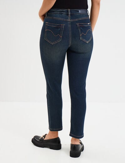 Jean stretch slim 7/8 ème denim dirty femme