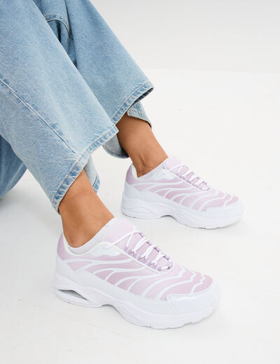 Baskets running semelles bulles rose femme