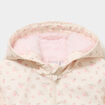 Parka imperm&eacute;able fourr&eacute;e &agrave; capuche bleu marine b&eacute;b&eacute; fille