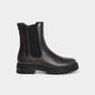 Boots chelsea crant&eacute;es noir femme
