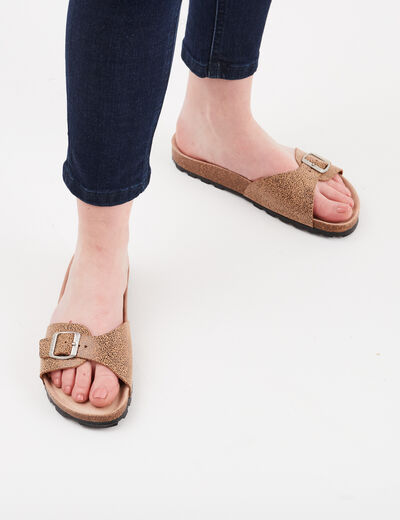 Mules Kickers Kickeyra marron femme