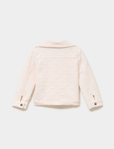Veste esprit biker matelass&eacute;e creme b&eacute;b&eacute; fille