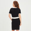 Robe pull moulante boutons Mosquitos noir femme