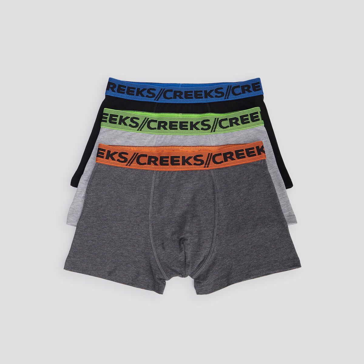 Lot 3 boxers Creeks noir homme