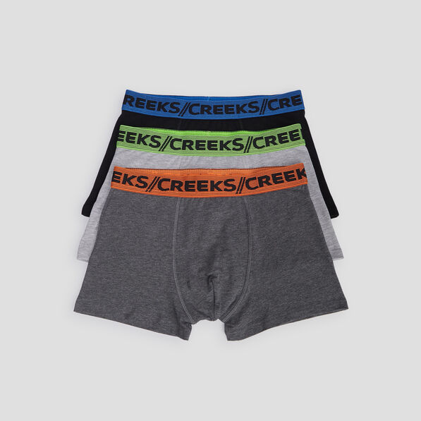 Lot 3 boxers Creeks noir homme