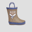 Bottes de pluie avec anses marron bébé garçon