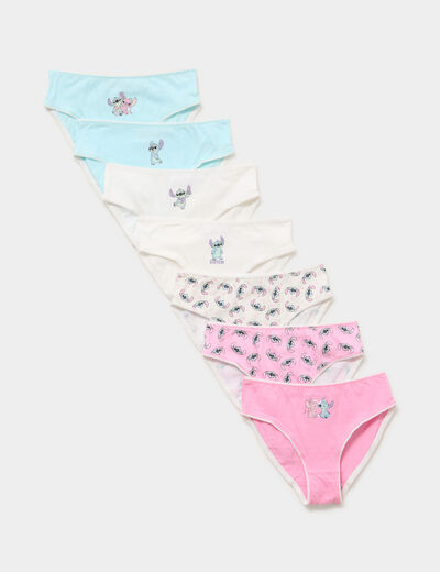 Lot 7 culottes Stitch doublure coton multicolore fille