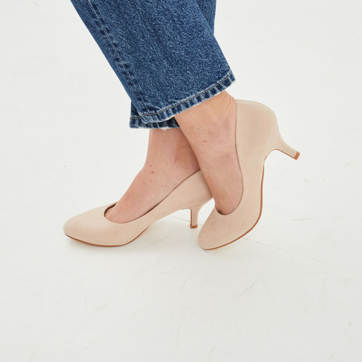 Escarpins à talons sable femme
